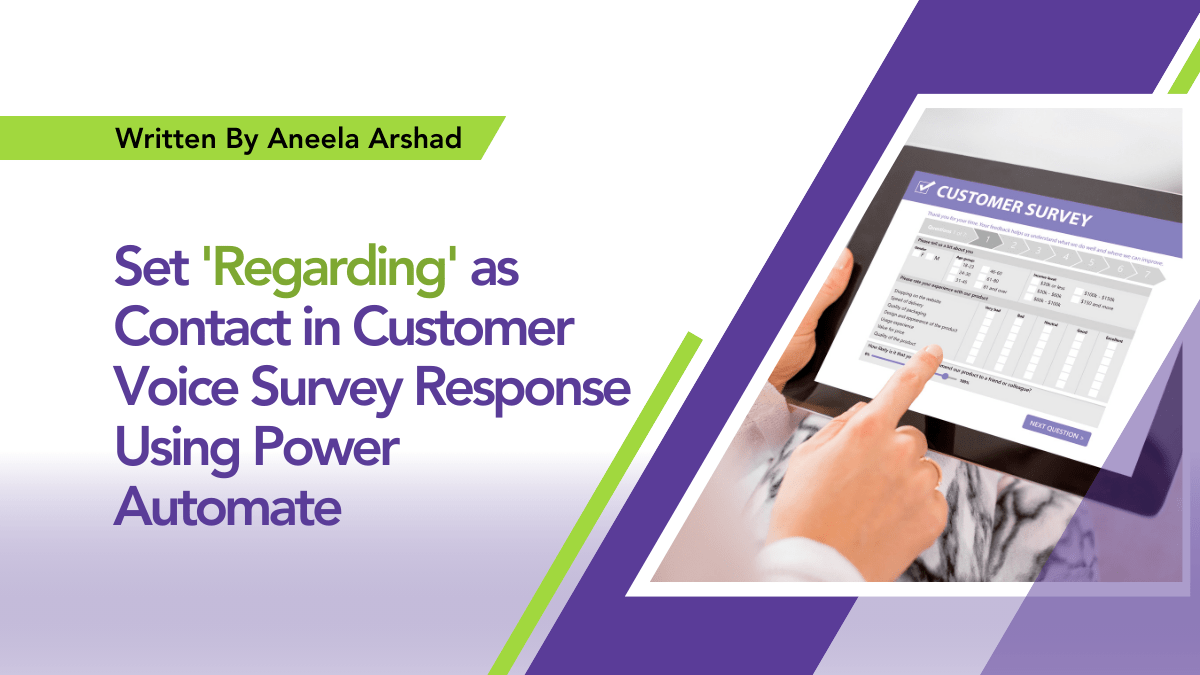 Learn how to use Power Automate to set the contact as ‘Regarding’